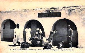 Beni-Abbes - Depart du courrier